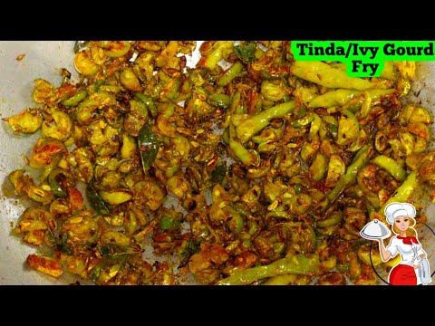 Tinda fry || Donda fry || Ivy gourd fry || how to make tinda fry || Tindora fry recipe #RFoodInn