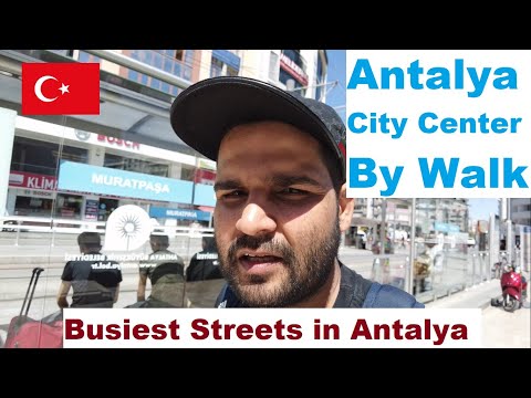 Antalya City Center to Antalya Marina By Walk | MuratPasa, Old Bazar Antalya Turkey (URDU Vlog)