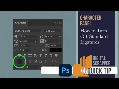 How to Troubleshoot Ligatures in Photoshop