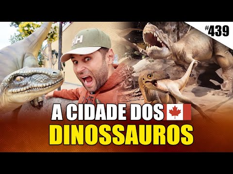 Descubra DRUMHELLER: A Cidade dos DINOSSAUROS no Canadá!