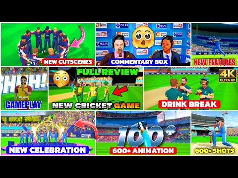 New Cricket Game Released🤯 | 600+ ANIMATION 🥵 50+ New Features  |Commentary Box