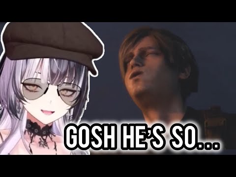 YABAI Shiori is so DOWN BAD for Leon in Resident Evil 4 Remake | Hololive