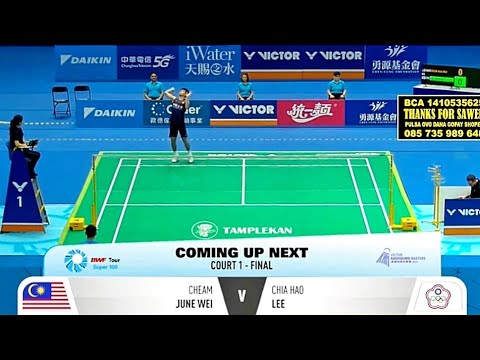 CHEAM JUNE WEI ( MAS) VS. CHIA HAO LEE ( TPE) | MEN'S SINGLES | FINALS KAOHSIUNG MASTERS 2024