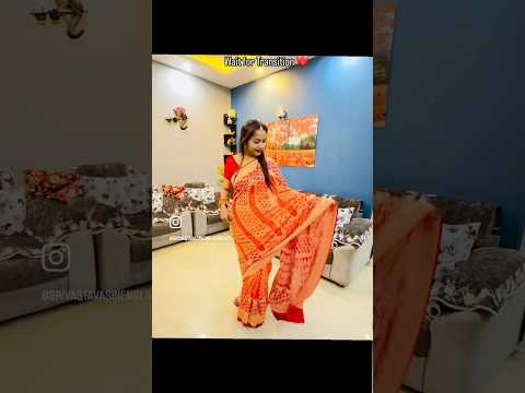 Transition alert || Karwachauth special Transition #saree #karwachauth #shahnaazgill