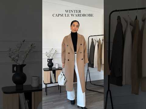 Winter capsule wardrobe 🤍 see the corresponding YT video for links #winteroutfits #capsulewardrobe