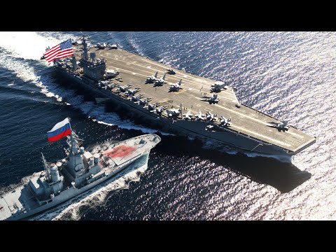 What Happens When a Russian SPY SHIP Gets Too Close to a US Aircraft Carrier?