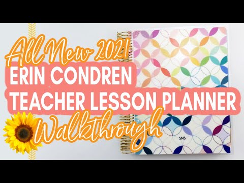 ALL NEW! 2021-2022 Erin Condren Teacher Lesson Planner Review and Walkthrough