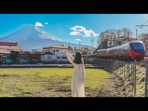 【富士山一日遊】6個河口湖周邊景點✨富士山景觀列車開箱攻略、本町商店街、免費富士山展望台｜山梨自由行｜實彩子Misako