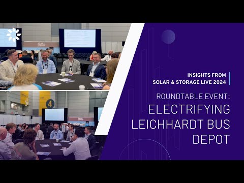 Electrifying Leichhardt Bus Depot: Insights from Solar & Storage Live 2024