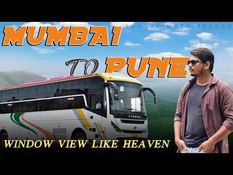 BUS JOURNEY | MUMBAI TO PUNE | WINDOW VIEW | LONAVALA | KHANDALA | #mumbai #trending #pune