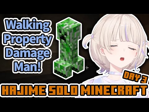 Hajime explores the Jungle Biome and finds a second village! Solo Minecraft #3 [Todoroki Hajime]