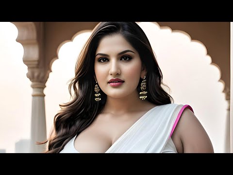 4k Ai Indian Lookbook Model - Indian Saree Photoshoot | Plus Size Model Ep- 01