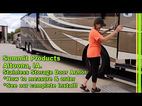 Summit Products RV Stainless Steel Baggage Door Armor-How to measure & order-See our install! -EP285