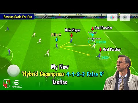 Your Whole Tactics will Change here with 4-1-2-3 False 9 Formation x Tactics 🫡🔥  PES EMPIRE •