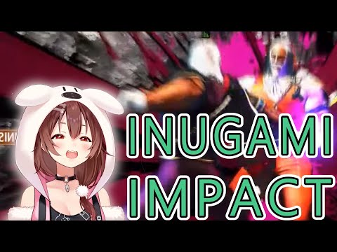 Korone over-used "drive impact" on SF6 and considered changing her name to "Inugami Impact"