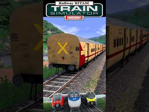 Train Simulator । Fast crossing Indian express train । Train wala  game short video #shorts #train