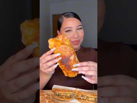 Asmr mukbang compilation #mukbangsounds #foryou #eatingsounds #burrito