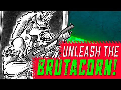 Watch Me Draw a Brutal Brutacorn! (India Ink Illustration for Dare Luck Club RPG)