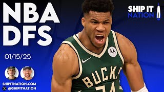 NBA Show | January 15, 2025 | DraftKings DFS Picks, Plays and Process