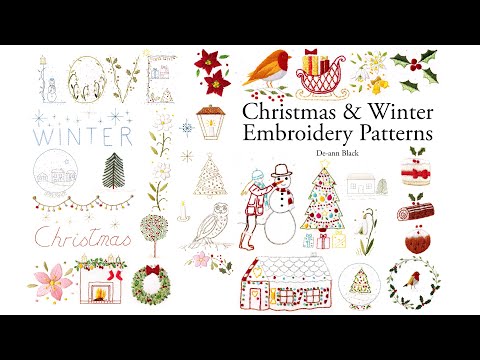 Christmas & Winter Embroidery Patterns Book Launch