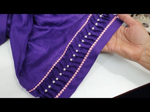 Fabric Patti, Pearls और Pintucks के साथ बनाएं Palazzo Pant का बिलकुल नया डिज़ाइन| New Palazzo Design