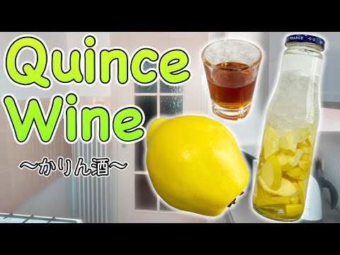 How to make Quince Wine (home remedy cough syrup) 〜かりん酒〜  | easy Japanese home cooking recipe