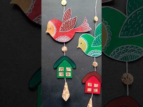 DIY paper wall hanging #diy #papercraft #youtubepartner #shorts