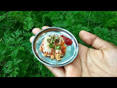 Mini pizza recipe without oven |🍕🤤🍕|mini pizza|pizza recipe|miniature cooking|how to make pizza