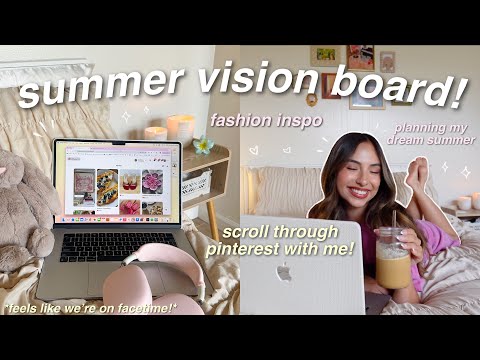 CURATING MY DREAM SUMMER! 👙🌺✨ pinterest tour, fashion inspo, etc!