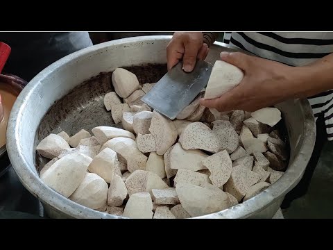 Fruite Warabimochi,Steamed Crystal Taro Tapioca Jelly Cake /古早味水果涼糕,芋頭水晶糕製作,皇家蕨餅-Taiwan street food