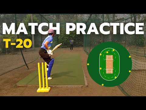 T-20 Match Practice | Batting in Nets Against Left Arm Spinner | Match Scenario | Batting Practice