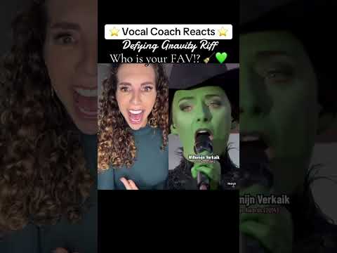 VOCAL COACH REACTS “Defying Gravity” Riffs