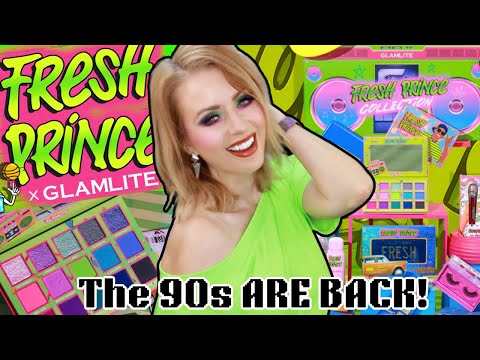 It's the 90s BABY!! NEW GLAMLITE x FRESH PRINCE COLLECTION REVIEW + FULL DEMO!