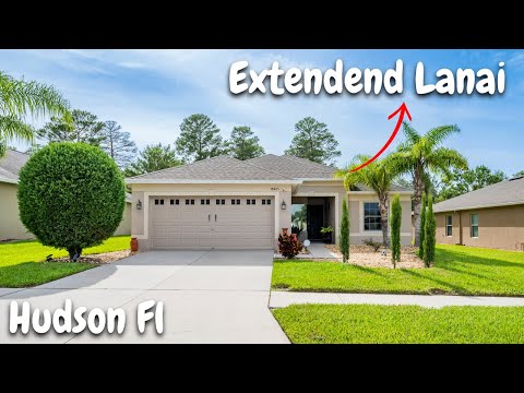 Hudson Fl Home For Sale | Conservation Lot | Huge Lanai | Impact Windows | 18405 Waydale Loop