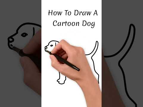 How To Draw A Cartoon Dog #KidsTube