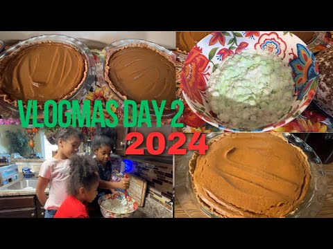 Vlogmas 2024 Day 2 Sweet Potato Pie & Watergate Salad