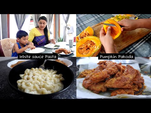 Crispy Pumpkin Pakoda | White Sauce Pasta | Ryan's Summer Holidays | Vlog-2