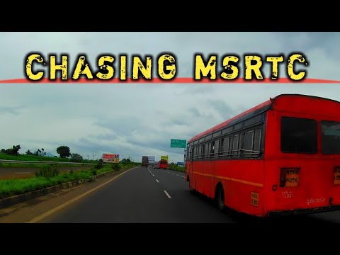 MSRTC:CHASING 2 BEAUTIFUL MSRTC BACK TO BACK ON HIGHWAY