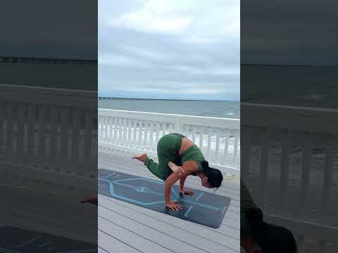 Beach yoga