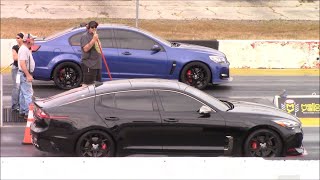 KIA Stinger GT2 AWD vs Chevy SS, C7 Z06 Corvette and V8 S2000 1/4 Mile