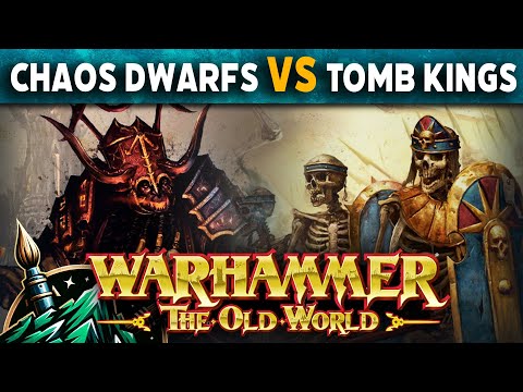 Chaos Dwarfs vs Tomb Kings Warhammer The Old World Battle Report