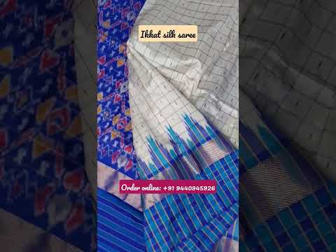 Pochampally checks saree #ikkatsarees #silksarees #sareelove #saree