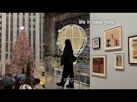 nyc vlog | holidays in the city, home shopping, new restaurants, museums, birthday celebrations