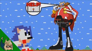 Sonic rescues Mario from the GIANT Eggman MAZE (Sonic vs Eggman)