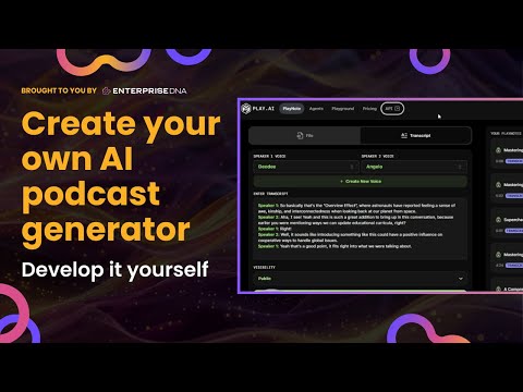 Create your own AI podcast generator