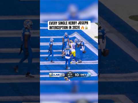 Every Single Kerby Joseph Interception From 2024 (Led NFL in INTs)