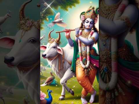 भगवान श्री कृष्ण ने गाय माता से क्या कहा  🤔🐂#radhekrishn#shorts