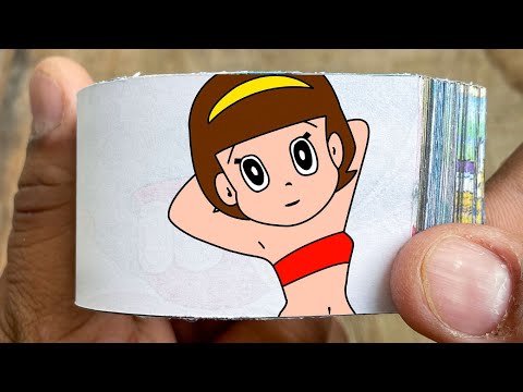 Perman Cartoon Flipbook #8 | Sumire Hoshino Bathing Flip Book | Flip Book Artist 2024