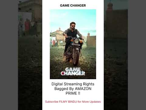 Game Changer OTT Rights Digital Rights #GameChanger #RamCharan #KiaraAdvani #OTT #Shankar#Primevideo