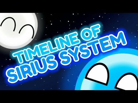 Timeline of Sirius system - planetballs (my style)